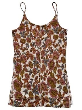 Free People Intimately Floral Open Back Tunic Tank – Size Small